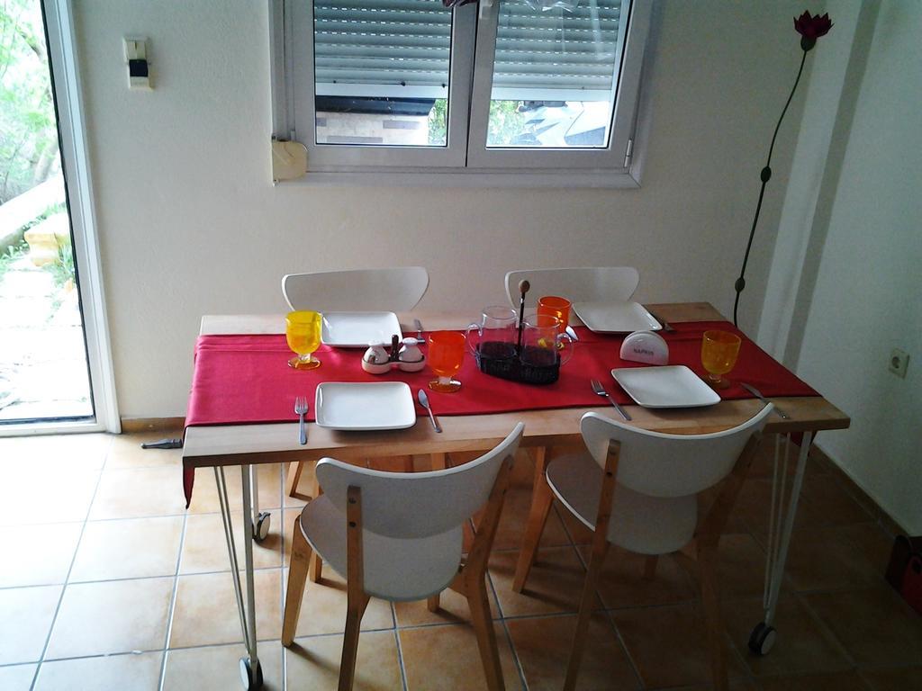 Point Twins Apartments Vrontádos Habitación foto